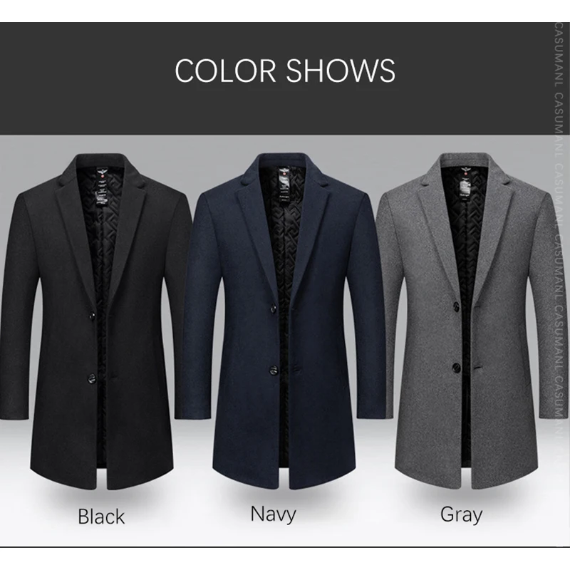 Thumbnail 4 - #31 Trending Mens Wool Blend Overcoats Right Now