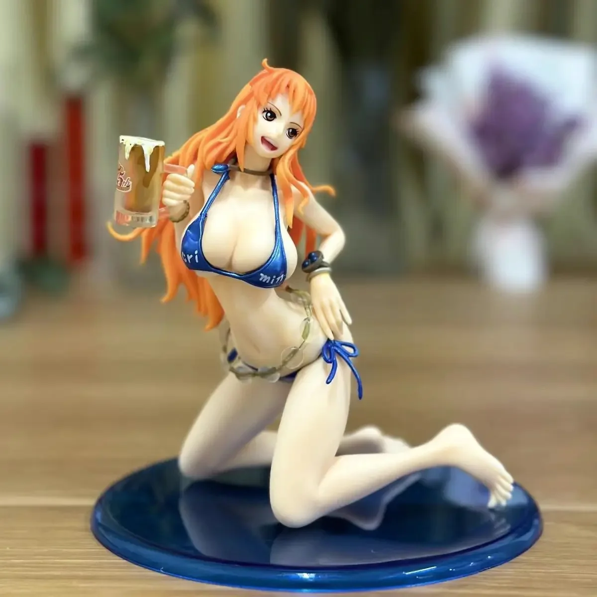 Anime One Piece Figurine Boa Hancock Nami Bathing PVC Action Figures Girl Model Collection Dolls Toys Gift