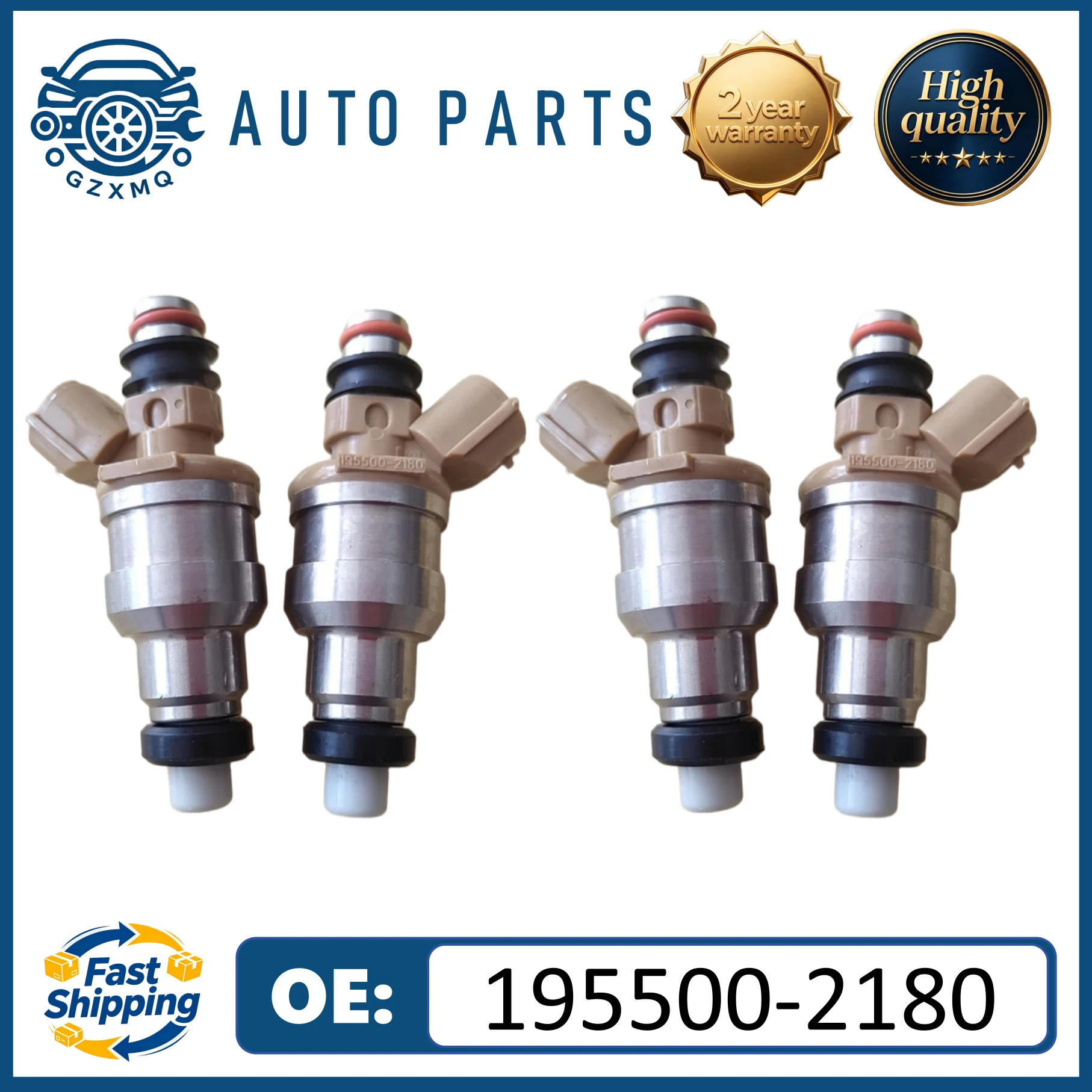 

4PCS Fuel Injector 195500-2180 For FORD&MAZDA ESCORT 323 MX-5 PROTEGE 1.8L L4 F0CZ9F593A BP06-13-250 822-12103