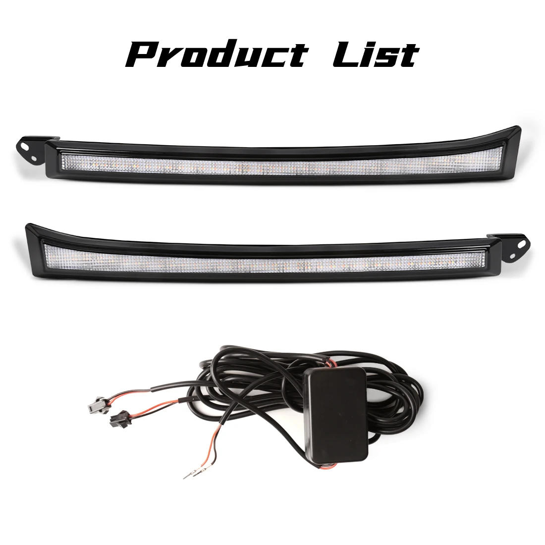 لتويوتا 4 عداء 2003-2005 LED النهار تشغيل ضوء بدء تشغيل الرسوم المتحركة LED DRL العنبر بدوره مصباح إشارة DRL ضوء النهار 2 ألوان