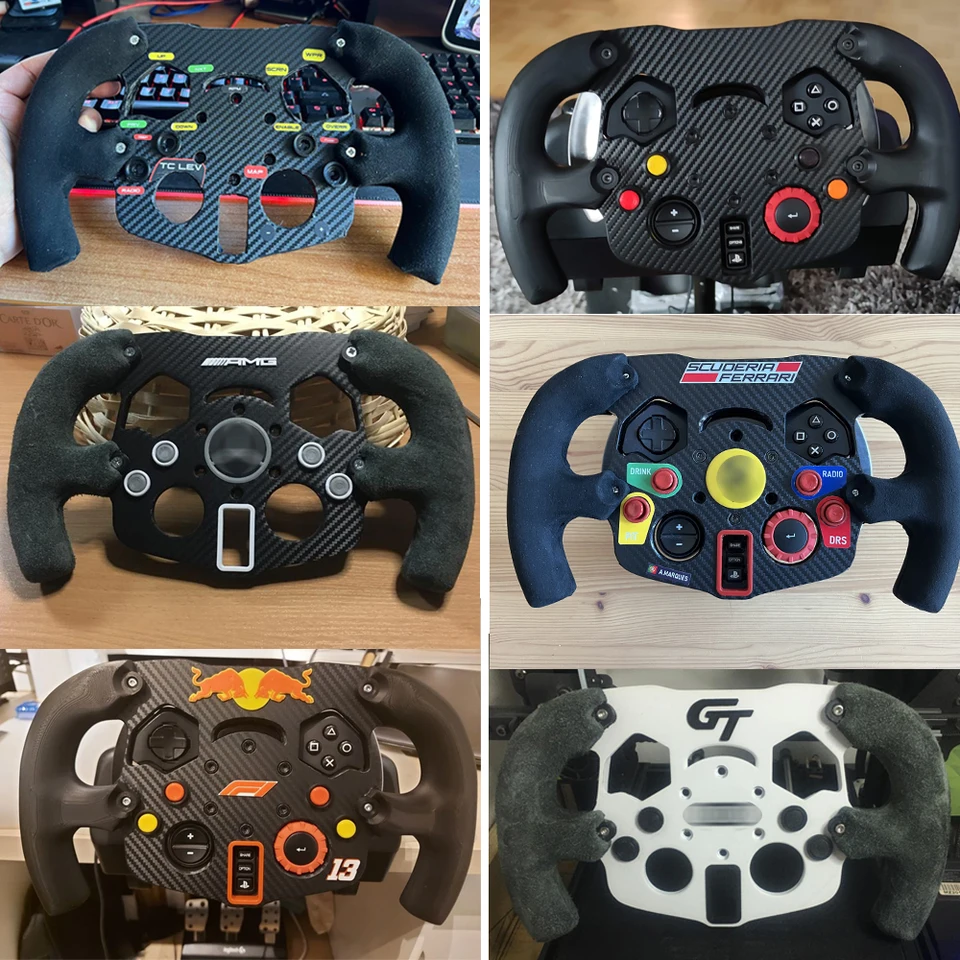 カスタム3Dプリントステアリングホイール改造レーシングシムキット