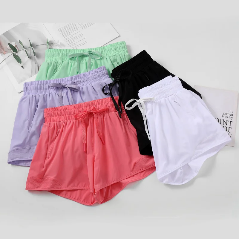 

Свободные шорты для бега, женские противолегкие спортивные шорты для тренировок с внутренней сеткой, брюки для фитнеса, летние быстросохнущие шорты для активного отдыха