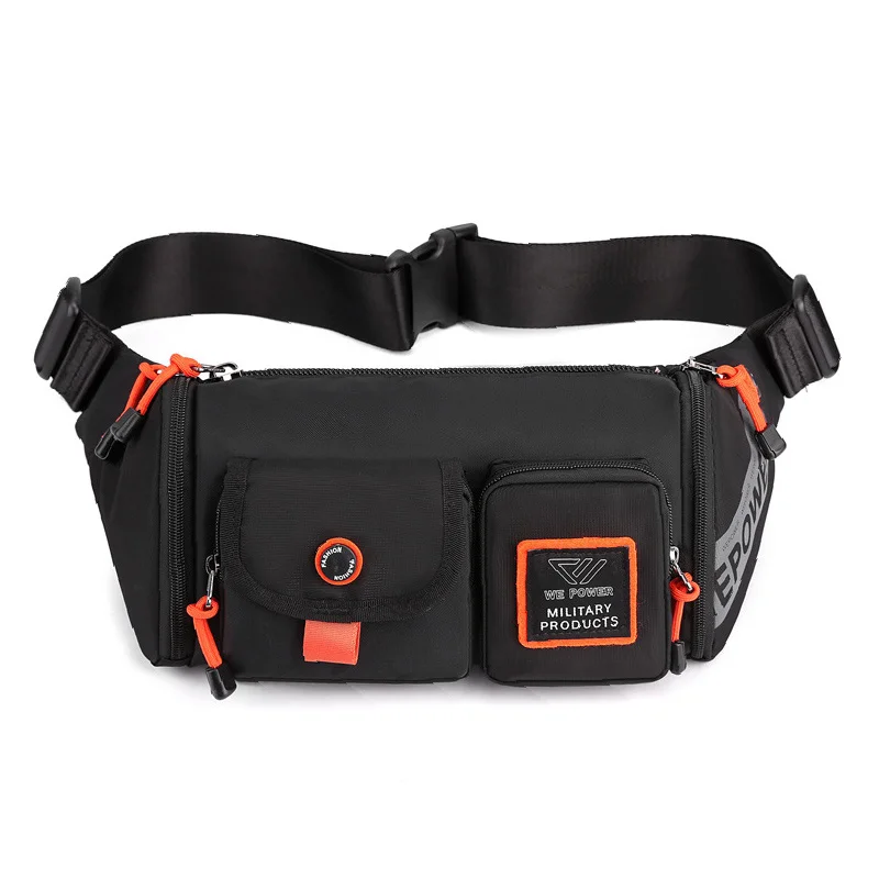 High Quality Nylon Men's Waist Bags 2024 New Fashion Letter Fanny Pack Large Capacity Travel Chest Packs Crossbody Bag In Stock