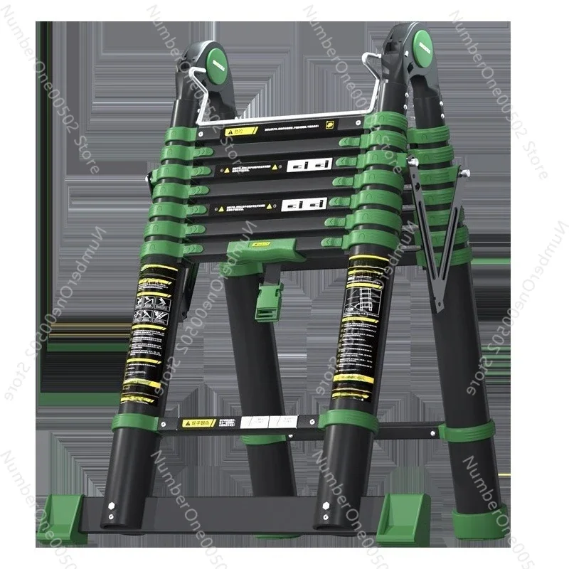 High-end telescopic ladder bold and thickened engineering ladder aluminum alloy multi-functional ladder