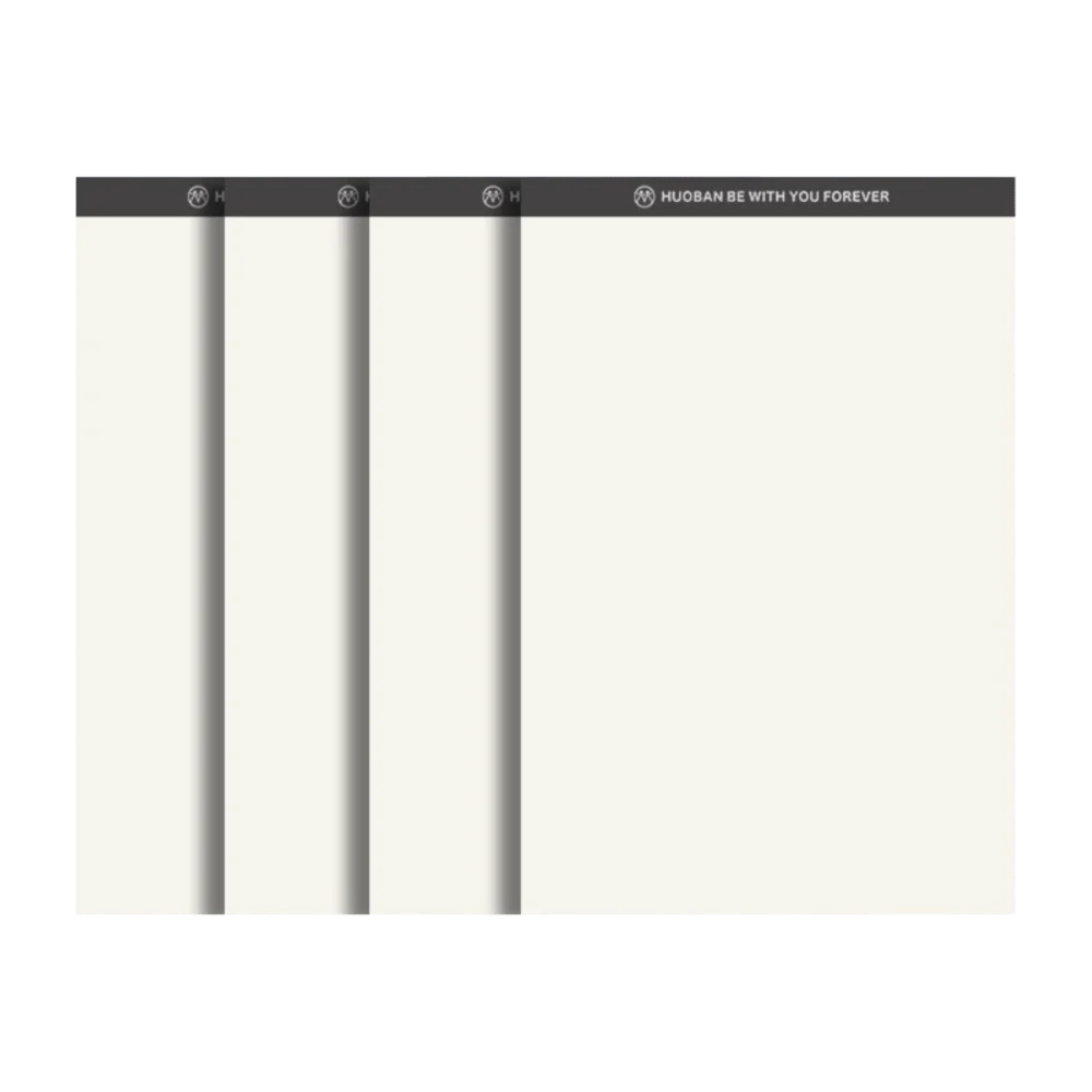 4Pcs Portable A5 Notebook Plastic Transparent Cover Thicken Diary Book Grid/Lined/Blank Scroll Up Planner Notebook School/Office