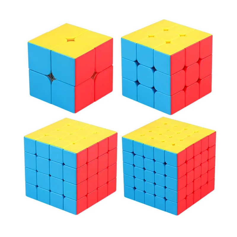 

4pcs/set MoYu MeiLong 2x2 3x3 4x4 5x5 Speed Cube 2x2x2 3x3x3 4x4x4 5x5x5 Professional Meilong Children's Puzzle