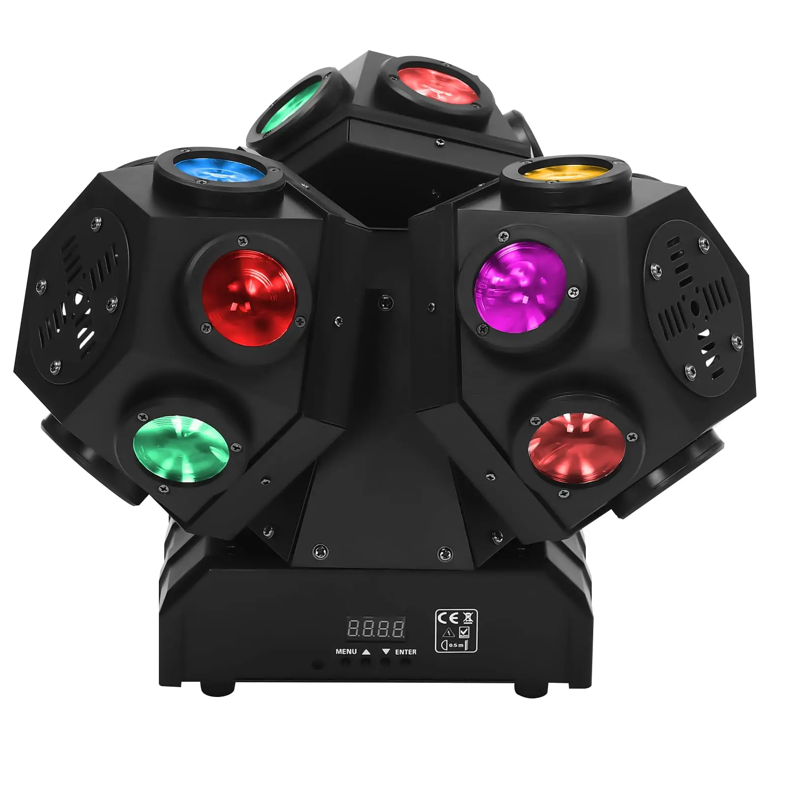 

180W Moving Head DJ Light DMX512 3-Head Disco Party Lights RGBW Rotating Mobile Head LED Beam Stage Light For Nightclub Wedding