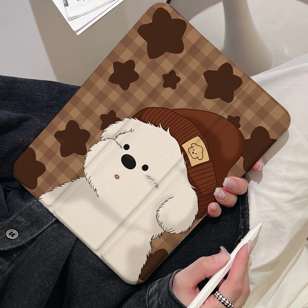 Cute Dog Pad Case For Apple iPad Pro 11 Pro 13 10.2 Pro 10.5 Air 4 5 2 3 Mini 6 7 9.7