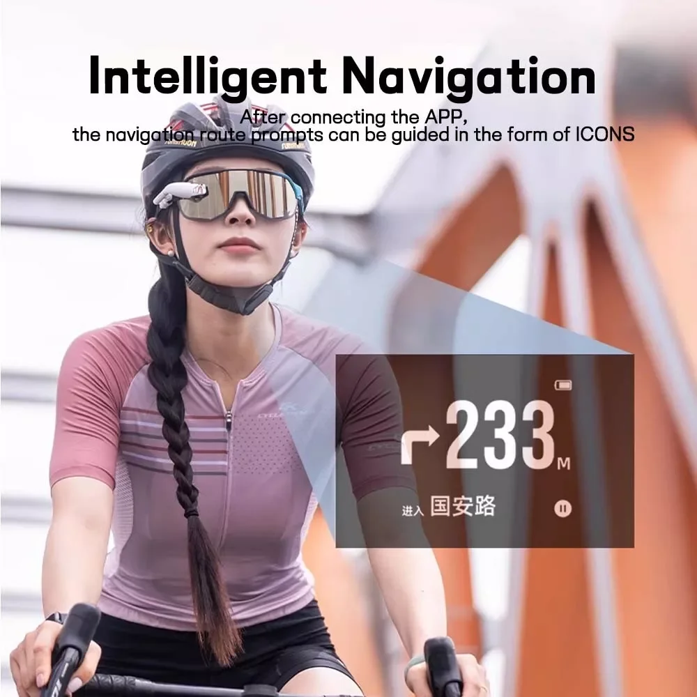 Gafas de ciclismo inteligentes AI estilo 3D AR gafas inteligentes para equipos de equitación