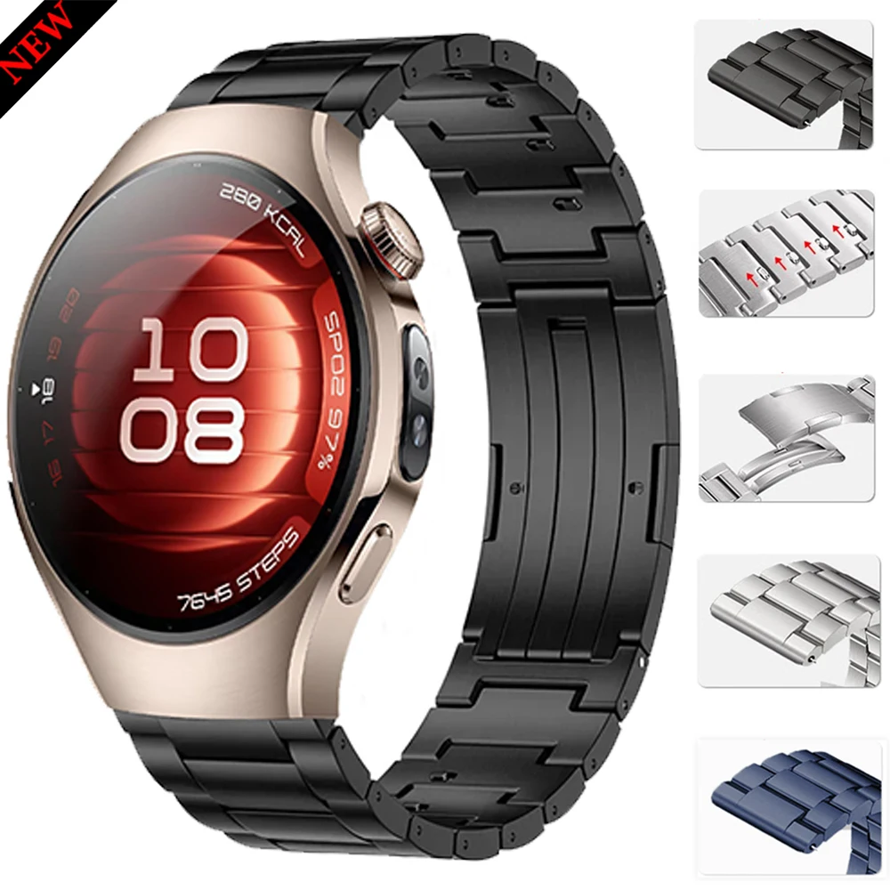 

22mm 20mm Quick release Strap for Huawei Watch 5 GT5 Pro GT5 4 46mm Titanium Wristband for Samsung Galaxy Watch 7 6 Classic 5 4