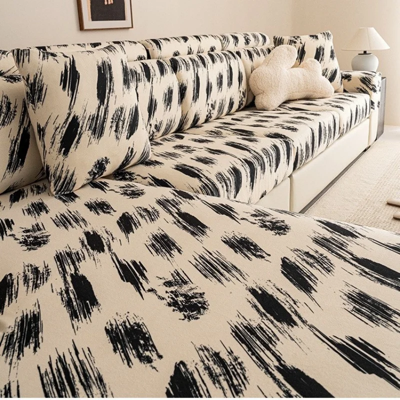 مهرجان جديد الصوف غطاء مقعد أريكة جميع المواسم العالمي الأريكة وسادة يغطي المضادة للقطط خدش الاقسام أريكة الغلاف عدم الانزلاق