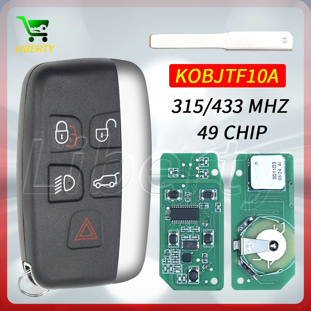 Liberty 433MHz/315MHz Smart Remote Car Key for Jaguar XJ XF XE F PACE Land Rover Range Rover Sport Vogue Evoque Velar KOBJTF10A