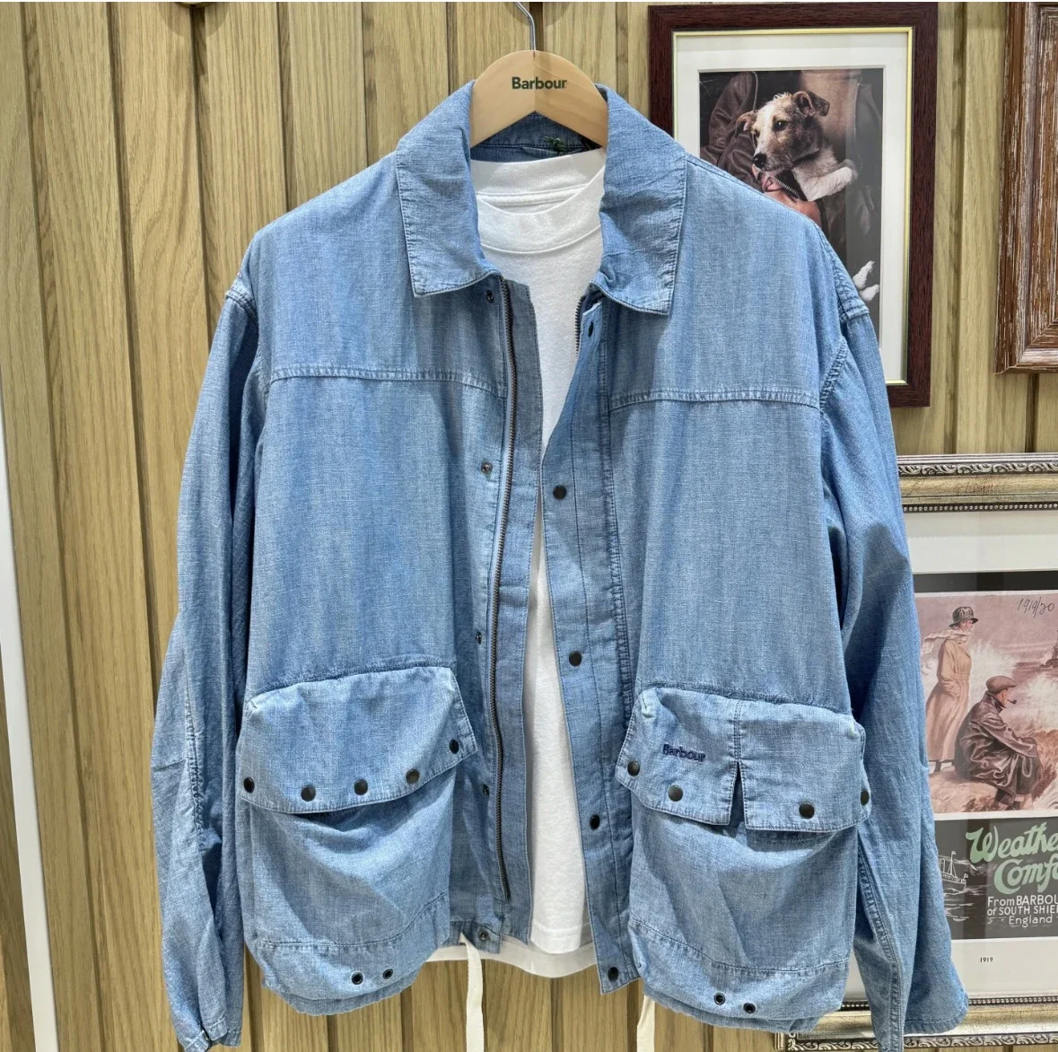 

B@r Autumn Washed Denim Jacket Unisex Loose Jacket
