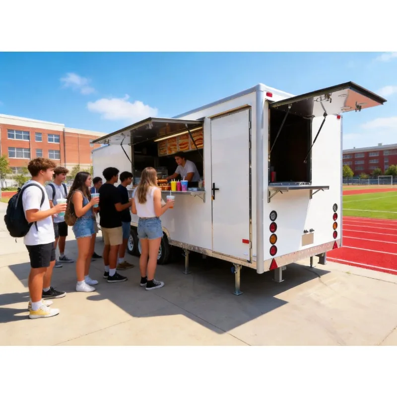 Bbq Food Truck Cart Pizza Burger Ice Cream Coffee Custom Food-truck Van Manufacture for Sale in Usa Turkey Food Trailer