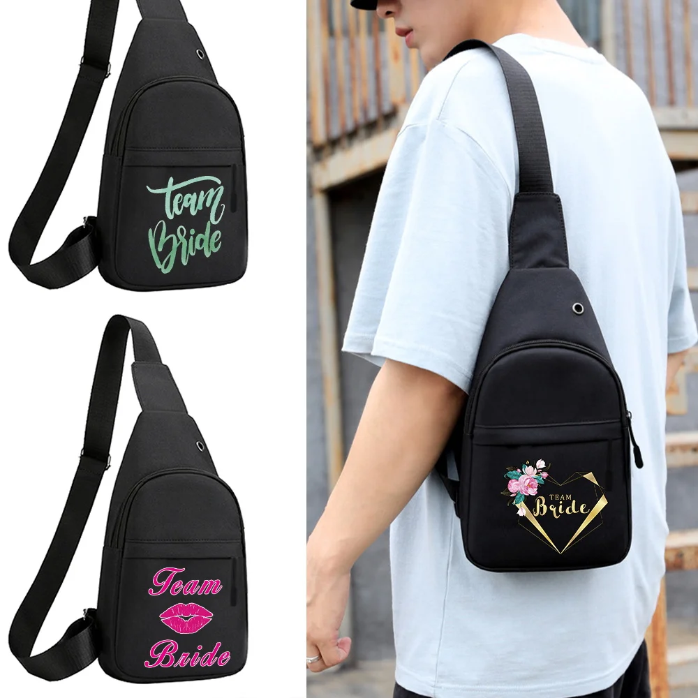 

Men Chest Pack Large Capacity One Shoulder Crossbody Bag 2025 New Casual Multi-functional Sports Chest Bags Bride Series