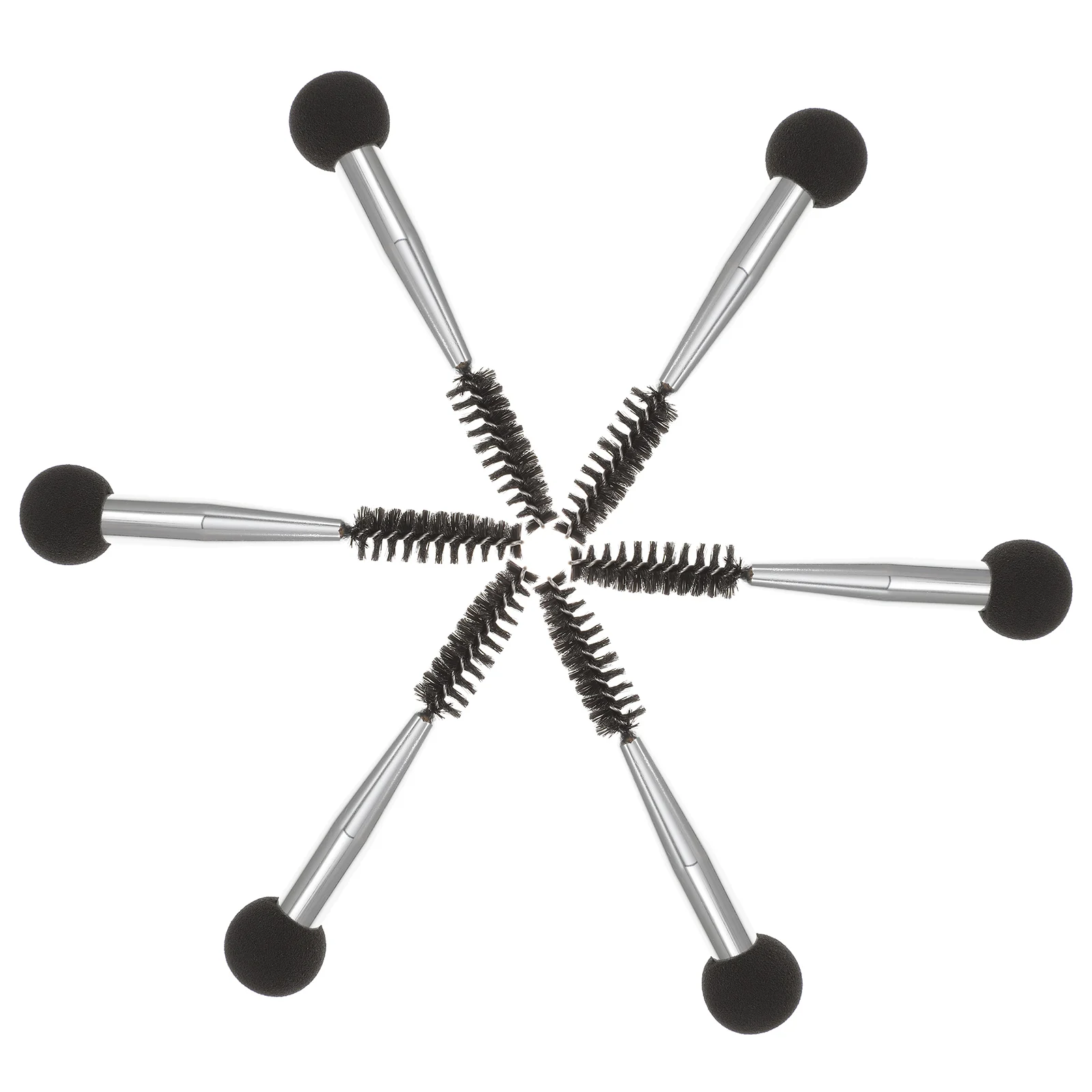6Pcs Make-Up Schwamm Doppel Kopf Applikator Augenbraue Wimpern Mascara Pinsel Set Make-Up Schwamm Pinsel Lidschatten Pinsel