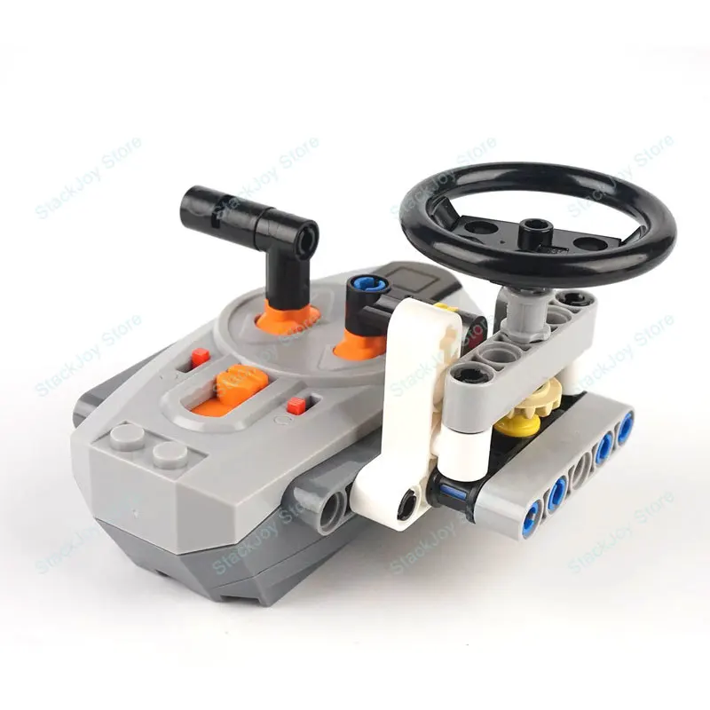 Power Functions Steering Wheel Building Blocks Set Compatible with 8883 Infrared Remote Control Receiver Speed Controller Parts