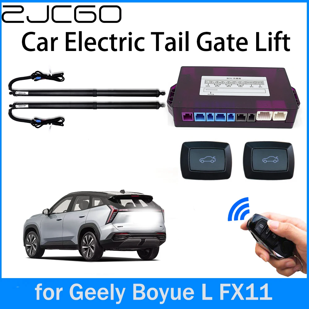 

ZJCGO Car Power Trunk Electric Suction Tailgate Intelligent Tail Gate Lift Strut for Geely Boyue L FX11 2022 2023 2024