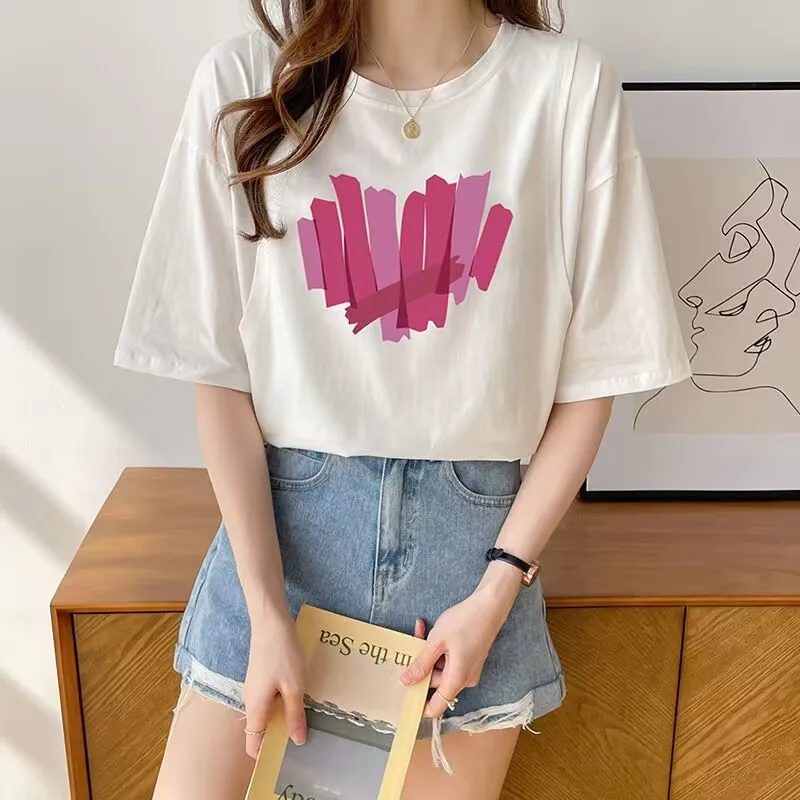 2024 Summer Postpartum Women's Breastfeeding T-shirt Short Sleeved Round Neck Maternity Nursing Tees Slim Zip Fly Lactation Tops