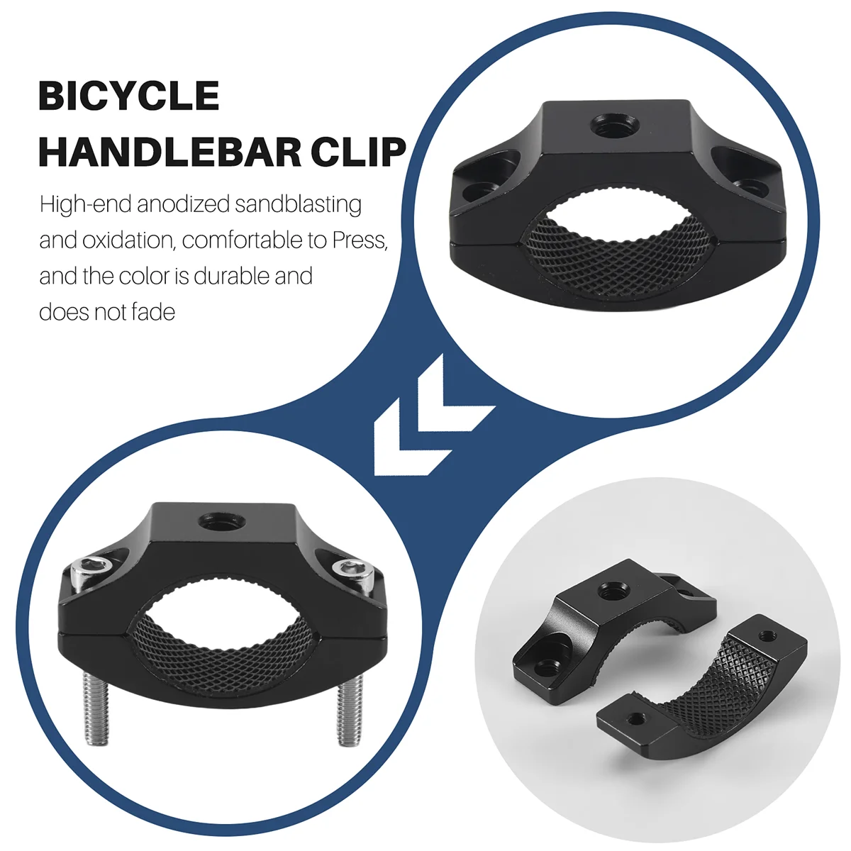 360 Degree Bicycle Motorcycle Handlebar Clip Mount Pipe Clamp Bracket for GOPRO 9 / 8 for Insta360 ONE X Action Camera HOT