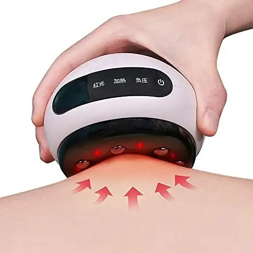 New Smart Breathing Cupping Massage Machine Vibrating Red Light Heating Body Scraping Cupping Device For Relaxing