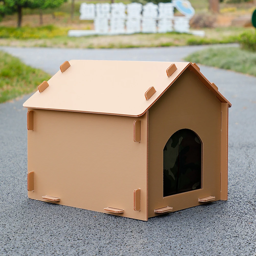 

Stray Cats House Weatherproof Outside Cat House Foldable Cat Outdoor House Collapsible Insulated Pet House for Dogs Cats