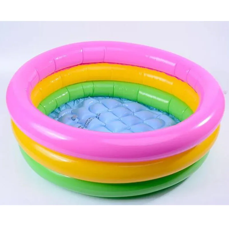 

Wholesale Outdoor Kids Plastic rainbow Inflatable Swimming Pool