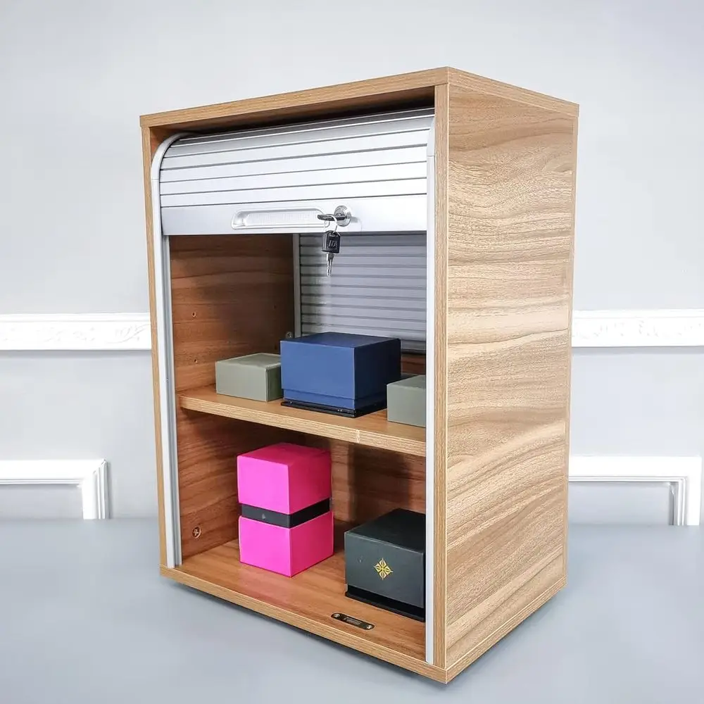 ตู้เก็บปืนแบบม้วนเก็บได้ ขนาด 18 นิ้ว กว้าง 24.8 นิ้ว สูง 11.8 นิ้ว รุ่น Man's Cove 21402 สำหรับเก็บของในโรงรถ