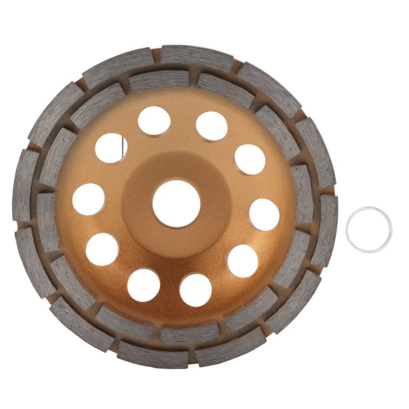 

Grinding Wheel Double Row Metal Disc Diamond Cup For Grinder Polishing Cleaning 150mm