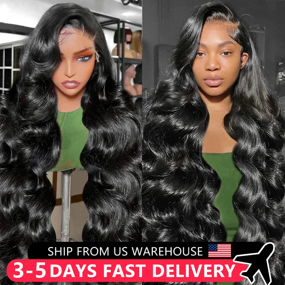 13x4 Body Wave Lace Front 100% Human Hair Wig 180% Indian Remy 13x6 Transparent Lace Frontal Wigs For Black Women Lace Closure