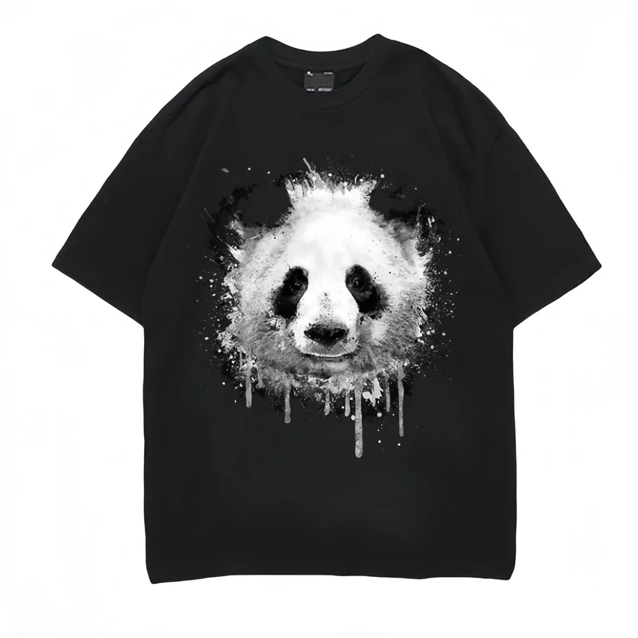 

Summer Hip Hop T-Shirt Men Streetwear Punk Short Sleeve T Shirt Vintage 2025 New Harajuku Print Cotton Casual Tees Tops Male