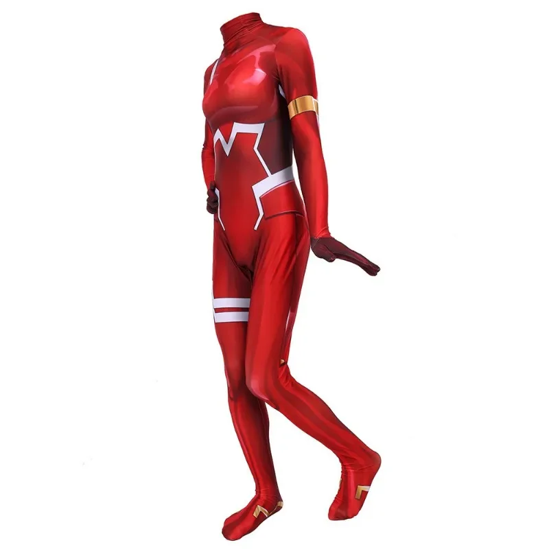 Turnblock Smile Hero Py-Spielkostüm, schmaler Overall, Halloween-Temperament-Mädchen, Erwachsenenstil, 2025