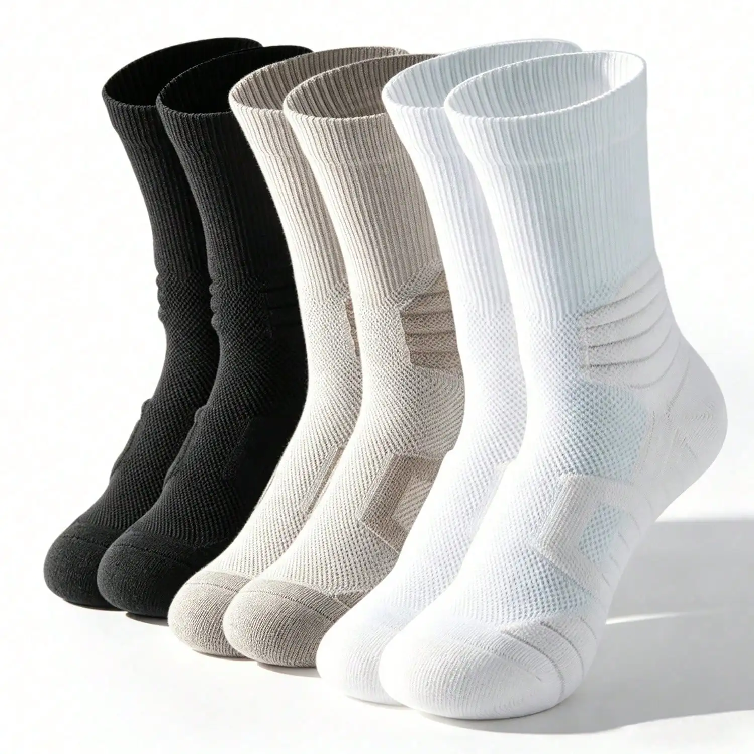 

Breathable Mesh Mid-Calf Socks, Anti-Slip And Sweat-Absorbing Sports Socks, Elastic And Comfortable Mid-Calf Stockings, Sweat-Wicking, Warm And Durable Casual Sports Socks, Suitable For Daily Fitness, Running And Outdoor Activities.