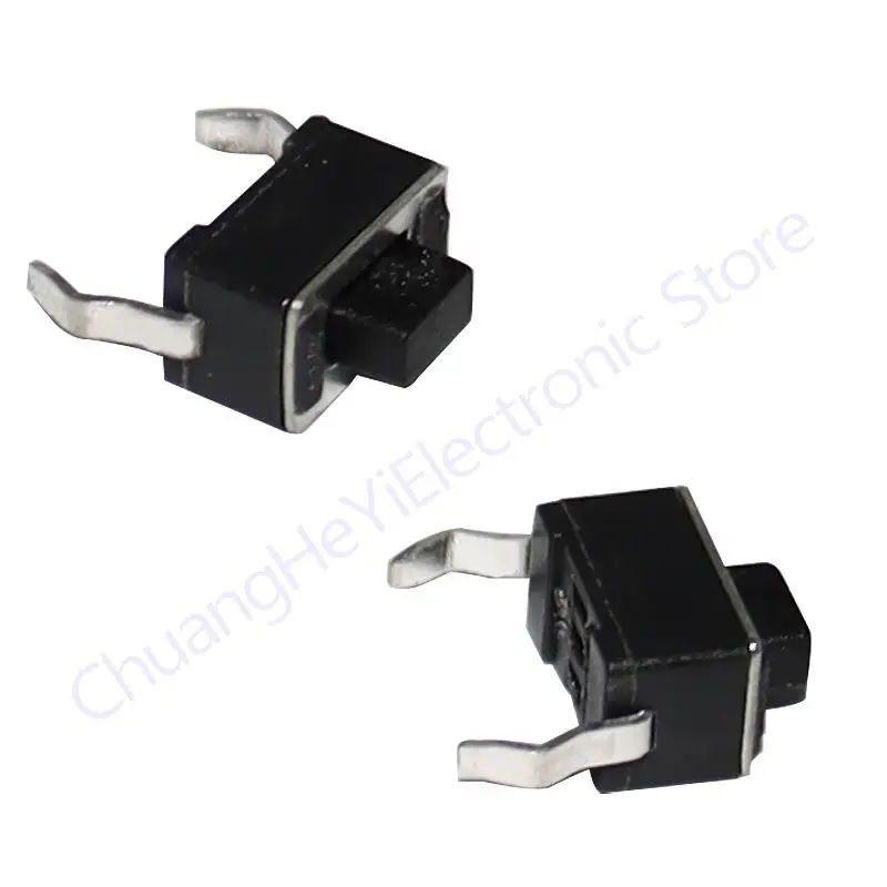 100Pcs/Lot DIP Tact Switch 3x6x5.0mm Connectors Push Button 3*6*5mm Tactile Switches Black