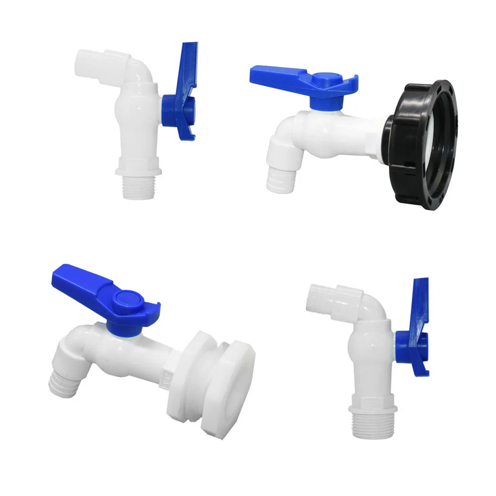 IBC Tank Tap Adapter Valve S60X6 Coarse Thread Garden Quick Connect Faucet 1/2 3/4