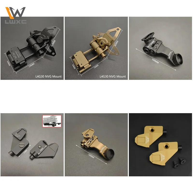 

Tactical L4G30 Helmet Mount Holder NVG install Cuttlefish Dried Helmet Mount Adjustable quick installation install Accessories
