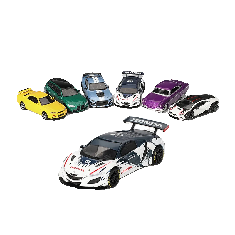 MINI GT 1:64 Honda Honda NSX GT3 EVO Graffiti Alloy Die-Cast Miniature,ผู้ใหญ่ตกแต่ง,ของเล่นเด็ก,วันหยุดเด็กของขวัญ