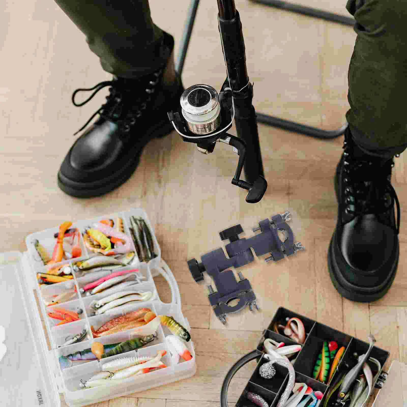 

Fishing Umbrella Stand Chair Holder Mount Bracket Clamp Parasol Rod Rack Patio Deck Clip Clamps Connector Universal Bench