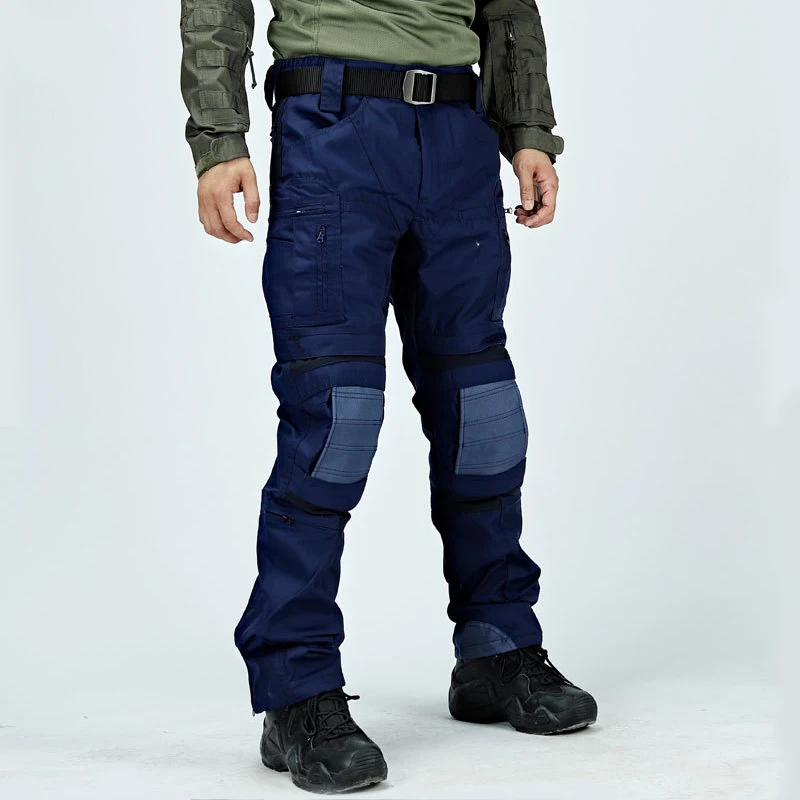 Pantalones Cargo impermeables para hombre, pantalones tácticos de combate, entrenamiento militar, múltiples bolsillos, resistentes al desgaste,