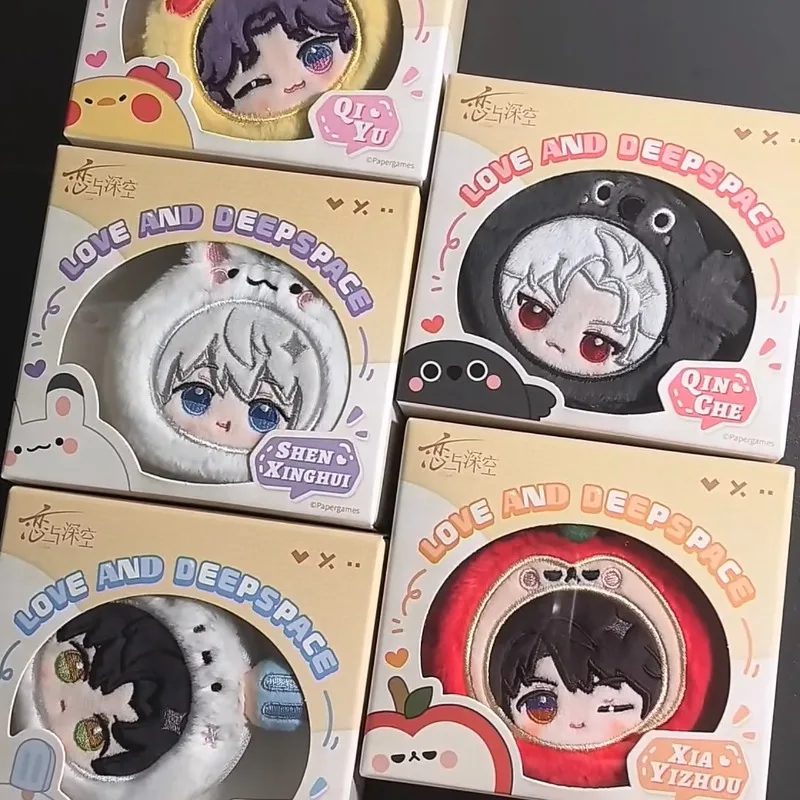 Pré-venda 60 dias jogo anime amor e espaço profundo cos sylus caleb xavier rafayel zayne pelúcia bonito fone de ouvido caso pingente presente