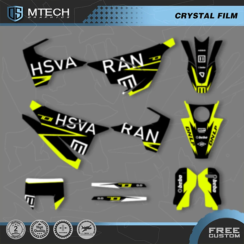 

DSMTECH Custom Team Graphics Decals Stickers Kit for Husqvarna Decal 15-20 701 SUPERMOTO ENDURO 2015-2017 2018 2019 2020 020