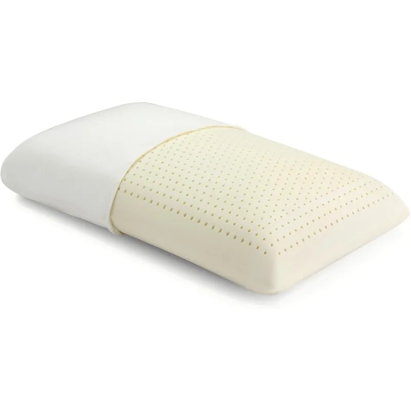 

100%Natural Talalay Latex Pillow for Sleeping with Removable Cotton Cover,Premium Soft Bed Pillow Helps Relieve Pain, Pressure