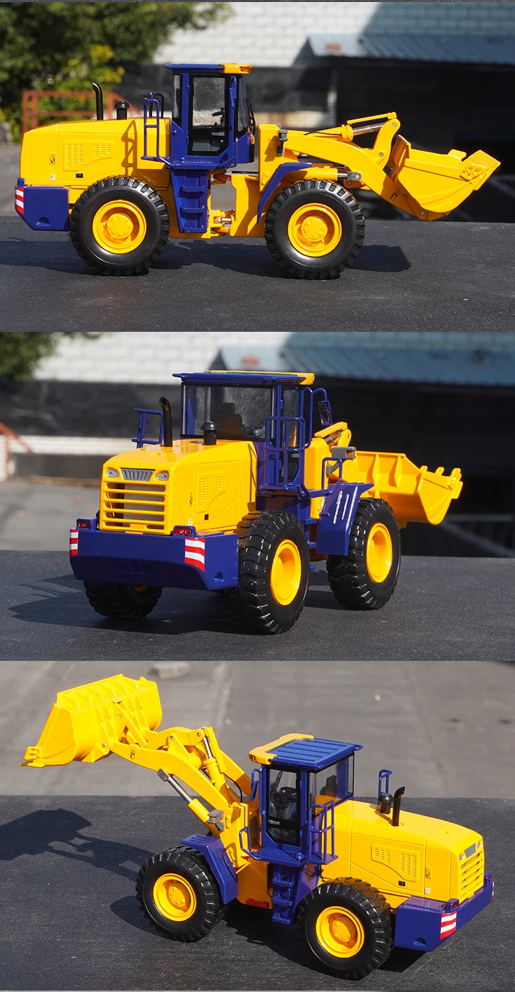 1:35 Original Loader, Forklift Simulation Alloy Construction Machinery Model Gift, Customizable LOGO
