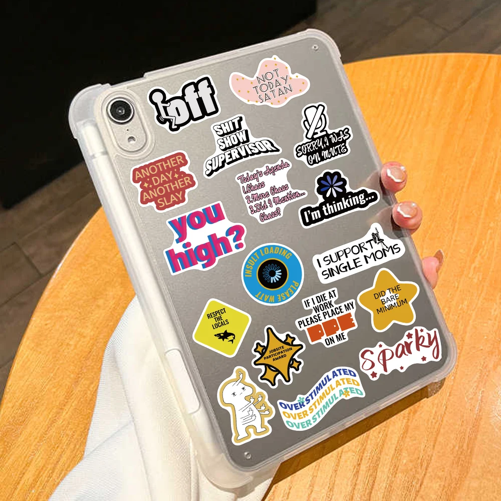 50/100/200 قطعة مضحك الكرتون Snarky ميمي ملصقات الشارات لأجهزة الكمبيوتر المحمول الأمتعة دفتر الغيتار ملصقات جمالية ذاتية الصنع الهدايا الإبداعية