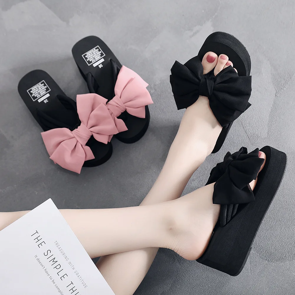 

Hot Sale Girls Fashion Outdoor Casual Cool Slippers New Elegant Bow Cool
