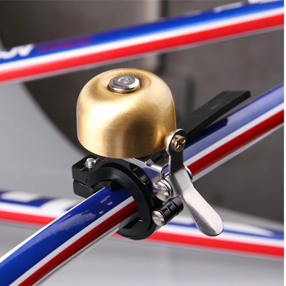 1Pcs Vintage Copper Bike Bell Loud Sound Horn Early Warning Ring Cycling Accessories for Mountain Road Bikes