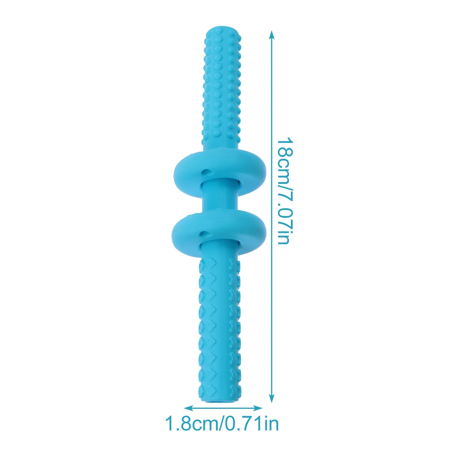 

1Set Baby Silicone Hollow Teether Tube Soft Flexible Chewing Aid Infant Molar Grinding Food Grade Gum Massager