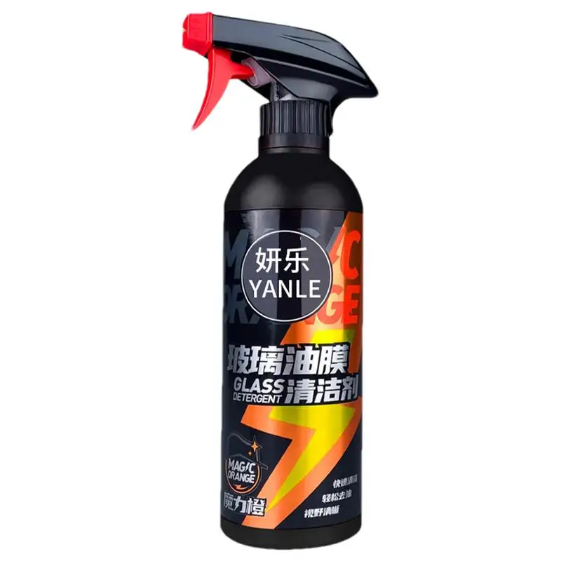 

Car Glass Oil Film Cleaner 500ml Car Glass Oil Film Stain Removal Cleaner Auto Glass Cleaner For Clear Vision Car Window Cleaner