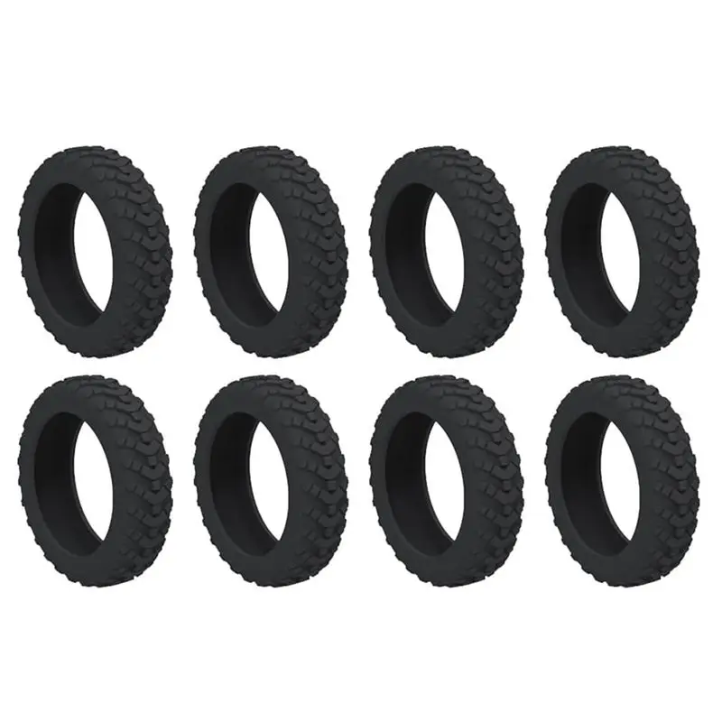 ABRT-Trolley Box Caster Cover Swivel Wheel Silent Noise Reduction Suitcase Caster Protective Cover Silica Gel 1Set