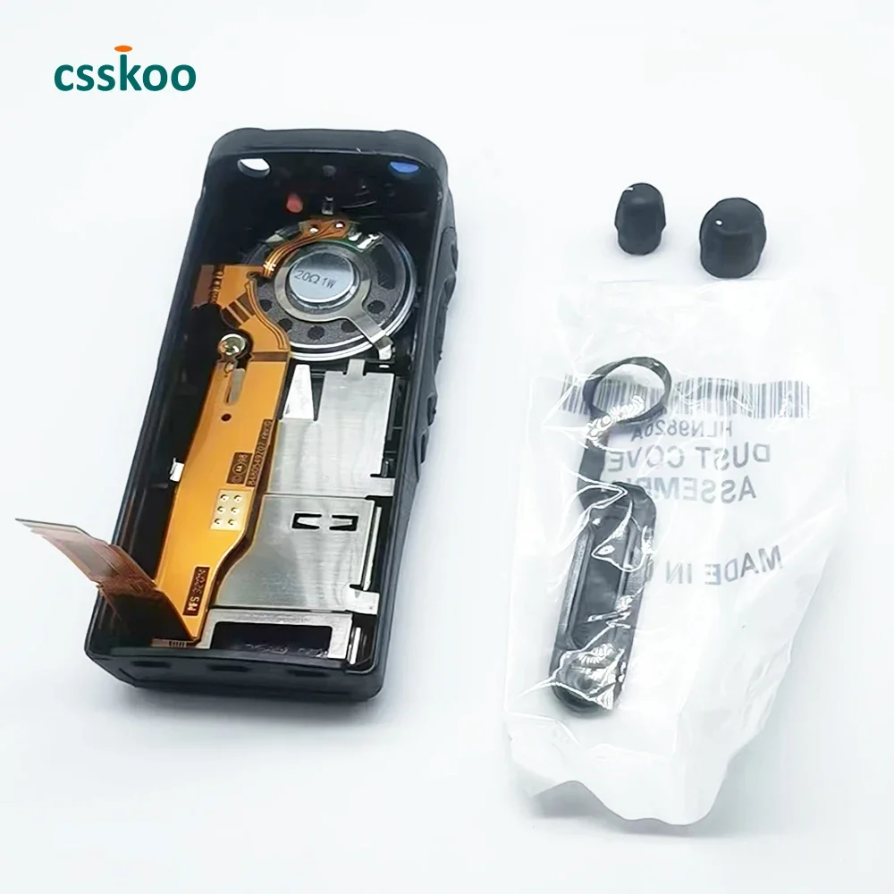 20Pcs Pro5150 Front Panel Cover Housing Case Repair Kits With Speaker Mic Flex Cable